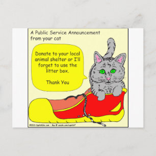 420 spenden an Cartoon Postkarte