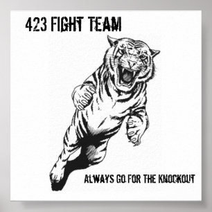 423 Fight Team, Always Go For The Kno... Poster