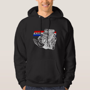426 HEMI durchgebrannter V8-Motor Hoodie