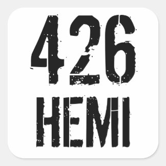 426 HEMI QUADRATISCHER AUFKLEBER