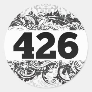 426 RUNDER AUFKLEBER