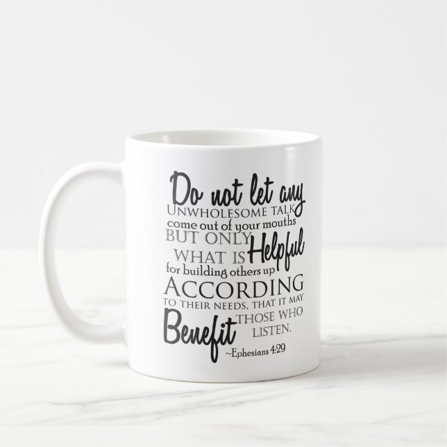 429 Elektrische Ephesians Verse Kaffeetasse (Links)