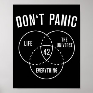 42 Antwort auf Leben Universum und alles keine Pan Poster
