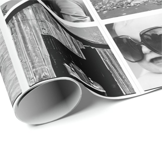 42-Foto Collage Geschenkwrap erstellen Geschenkpapier (Rolleneckpunkt)