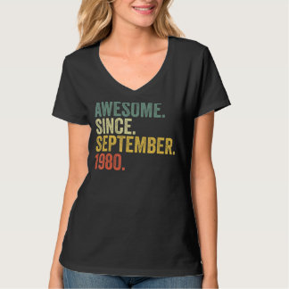 42. Geburtstag Phantastisch seit September 1980 42 T-Shirt