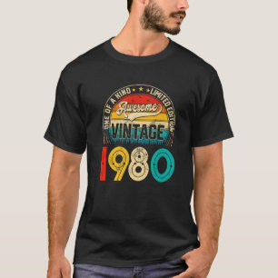 42. Geburtstag Vintage 1980 Limitierte Auflage 42. T-Shirt