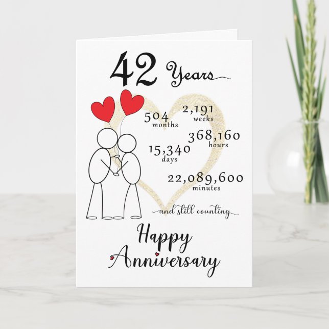 42. Hochzeitskarte mit Herzblasen Dankeskarte (Vorderseite)