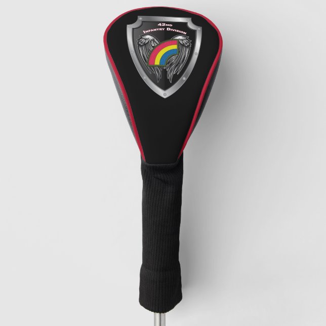 42. Infanterieabteilung "Never Vergget" Schild Golf Headcover (Vorderseite)
