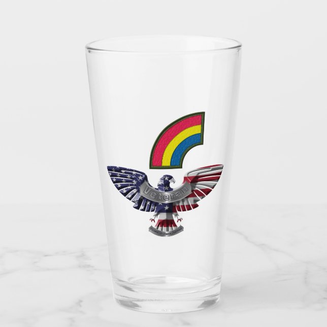 42. Infanterieabteilung "Niemals vergessen" Adler Glas (Vorderseite)