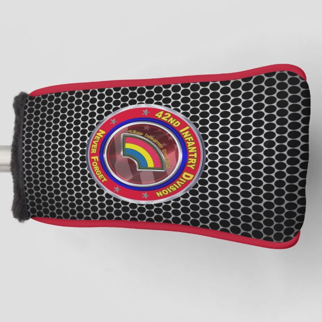 42. Infanterieabteilung "Niemals vergessen" Golf Headcover (Vorderseite)