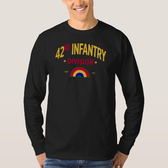 42. Infanterieabteilung "Rainbow" Long T-Shirt (Vorderseite)