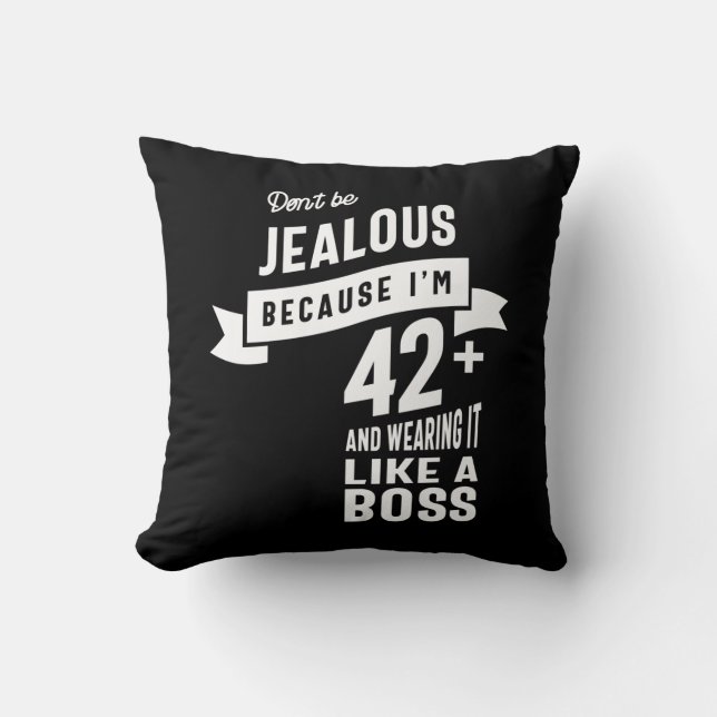 42 Jahre alt - 42. Geburtstag Funny Gift Kissen (Vorderseite)
