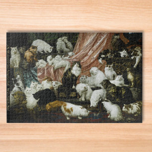 42 Katzen & Kätzchen Vintage-Malerei Kunst Tier Ki