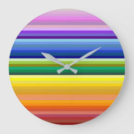 42 Regenbogenspektrum Große Wanduhr