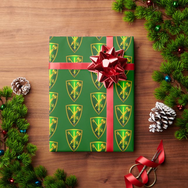 42nd MP Military Police Brigade Geschenkpapier (Feiertagsgeschenk)