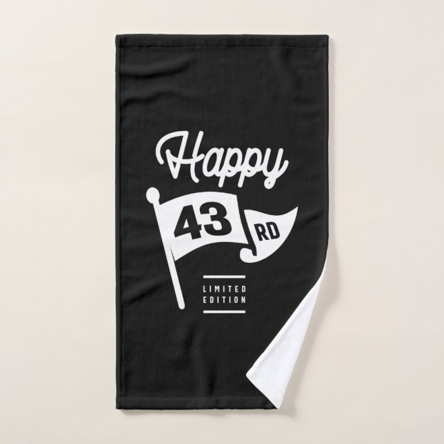 43 Ans - 43ème Anniversaire Drôle Cadeau (Serviette à main)