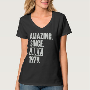 43 Jahre alt 43. Geburtstag Phantastisch seit Juli T-Shirt