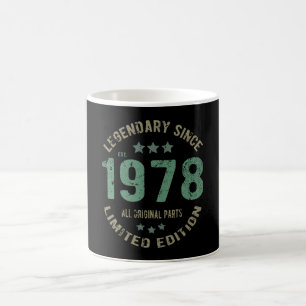 43 Jahre alter Tag Legend 43. Geburtstag Kaffeetasse