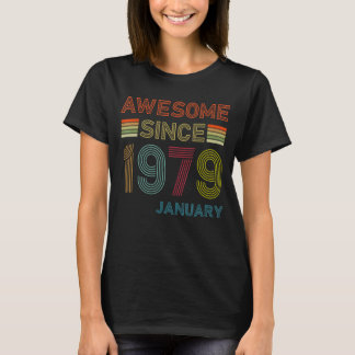 43 Jahre Phantastisch seit Januar 1979 43. Geburts T-Shirt