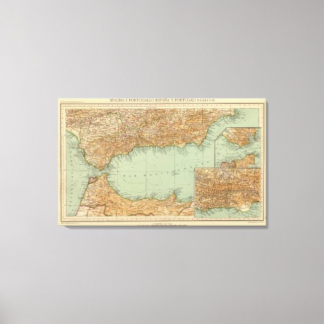43 Spanien, Portugal, Süden Leinwanddruck (Vorderseite)