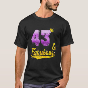 43 und fabelhaft - 43 Jahre altes Geschenk - 43. G T-Shirt