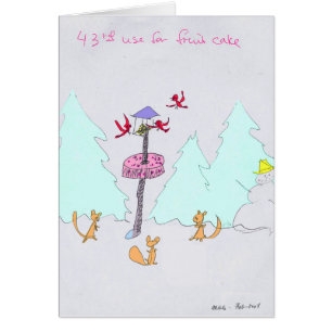 43. Verwendung für Fruitcake Holiday Grußkarte