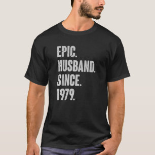 43 Wedding Anniversary For Him Epic Husband Since T-Shirt