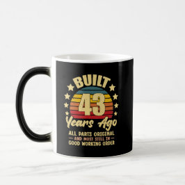 43 Years Ago All Parts Original 43th Birthday Verwandlungstasse