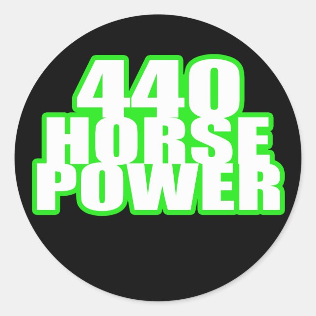 440 Hamilgrün Ladegerät Runder Aufkleber (Vorderseite)