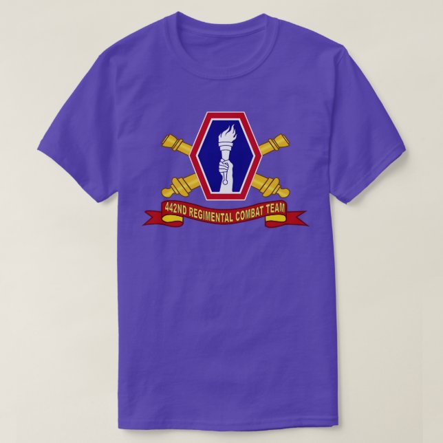 442. Infanteriekampfteam (Artillerie) T-Shirt (Design vorne)