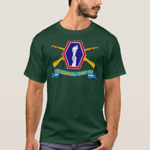 442. Infanteriekampfteam mit Br SSI Rib T-Shirt