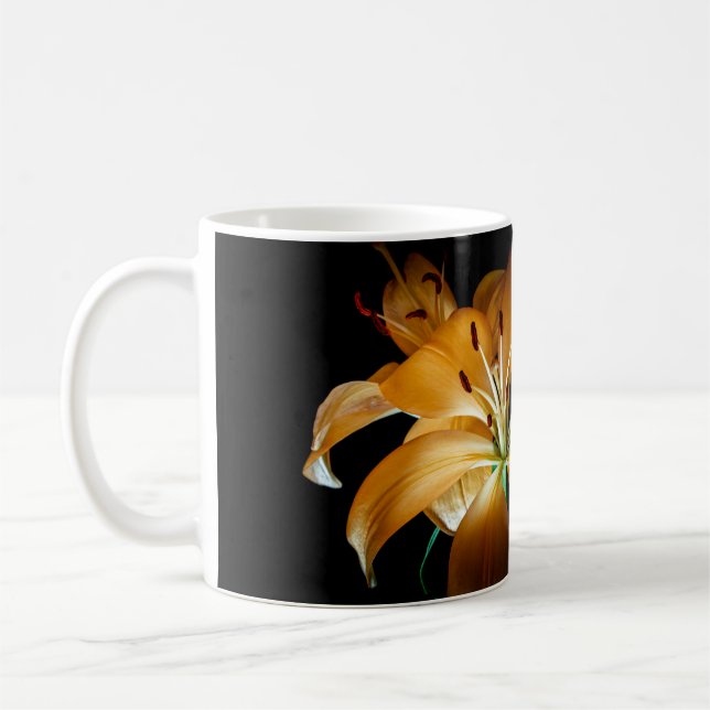 4448-Orange Lily Kaffeetasse (Links)