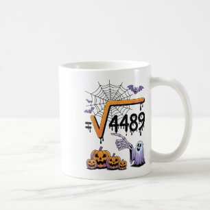 4489 Quadratwurzel 67 Mathematiklehrer Halloween-K Kaffeetasse