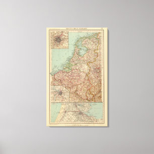 44 Belgien und Holland Leinwanddruck