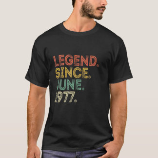 44. Geburtstag 44 Jahre Vintage Legende seit Ju T-Shirt