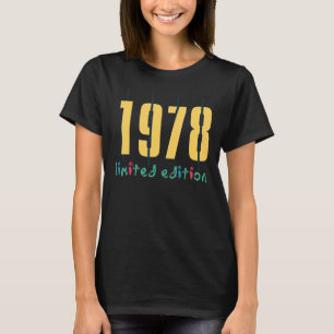 44. Geburtstag Ladys Mens 44 Jahre 1978 Geschenk 6 T-Shirt