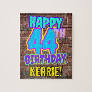 44. Geburtstag ~ Spaß, Urban Graffiti Inspiriert L