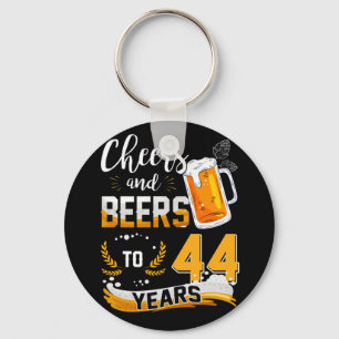 44. Geburtstagsparty Cheers & Biere bis 44 Jahre Schlüsselanhänger