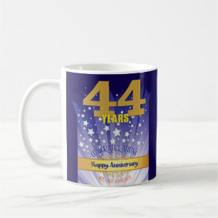 44 Jahre CUSTOM Recovery-Jubiläum Fettgedruckte Zi Kaffeetasse