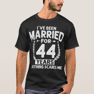44. Jubiläum war ich Verheiratet 44 Jahre T-Shirt