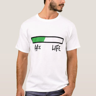 44% LEBENSLANG Witzig 31-44 Jahre Shirt 44 Geburts