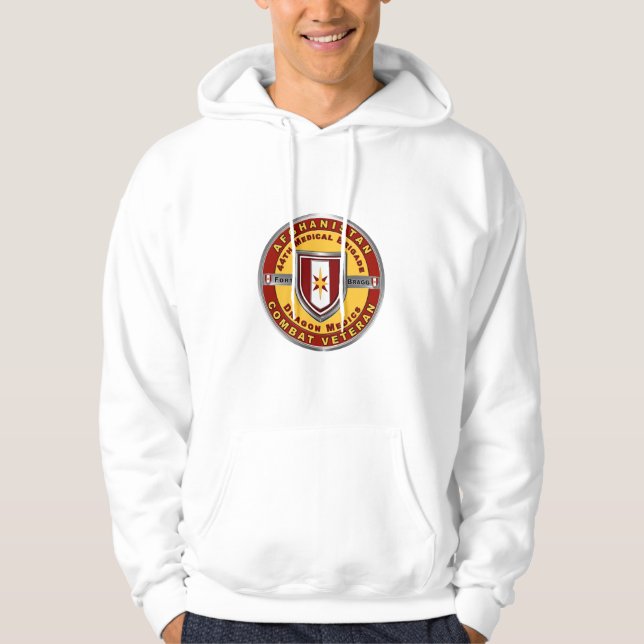 44. Medizinische Brigade Afghanistan Veteran Hoodie (Vorderseite)