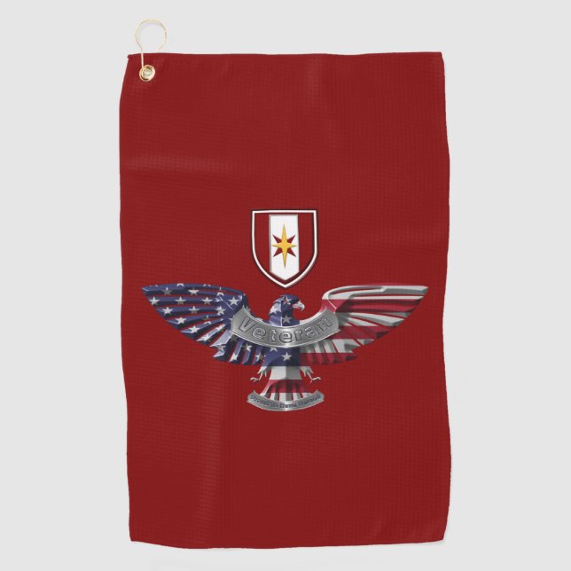 44. Medizinische Brigade "Dragon Medics" Adler Golfhandtuch (Vorderseite)