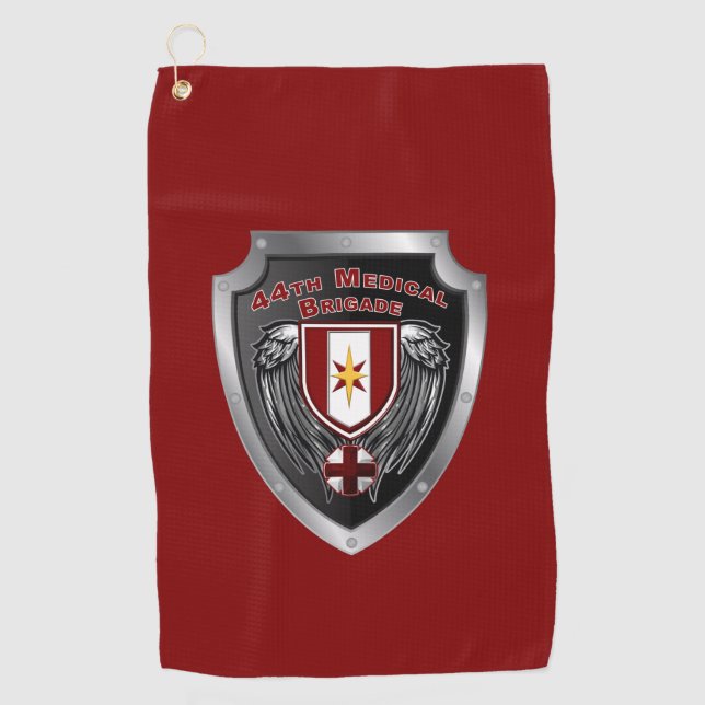 44. Medizinische Brigade "Dragon Medics" Schild Golfhandtuch (Vorderseite)