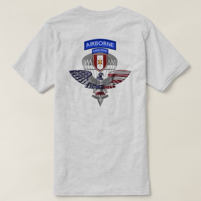 44. Medizinische Brigade "Dragon Medics" Veteran T-Shirt (Design Rückseite)