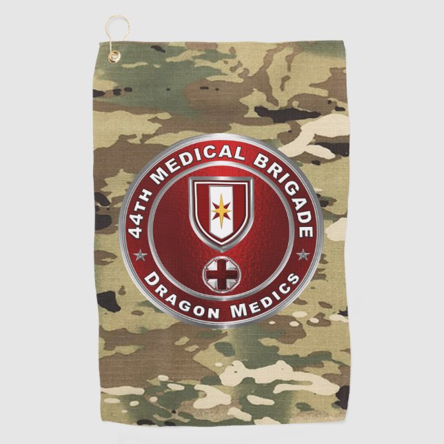 44. Medizinische Brigade Golfhandtuch (Vorderseite)