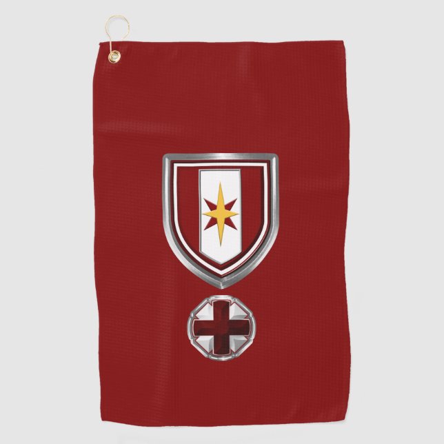 44. Medizinische Brigade, kundenspezifische Patche Golfhandtuch (Vorderseite)