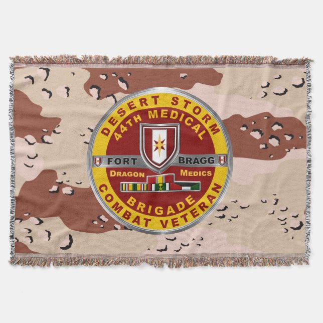 44. Medizinische Brigade Wüste Sturm Veteran Decke (Vorderseite)