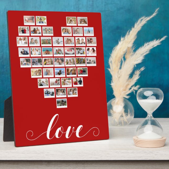 44 Photo Collage Love Instant Camera Film Heart   Fotoplatte (Seite)