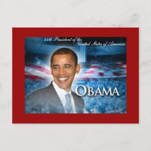 44. Präsident OBAMA Postkarte